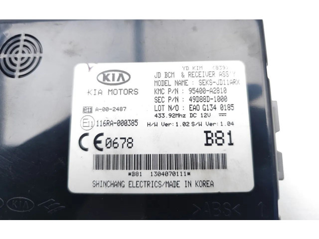 Блок комфорта 95400-A2810, 49D88D-1000 KIA Ceed