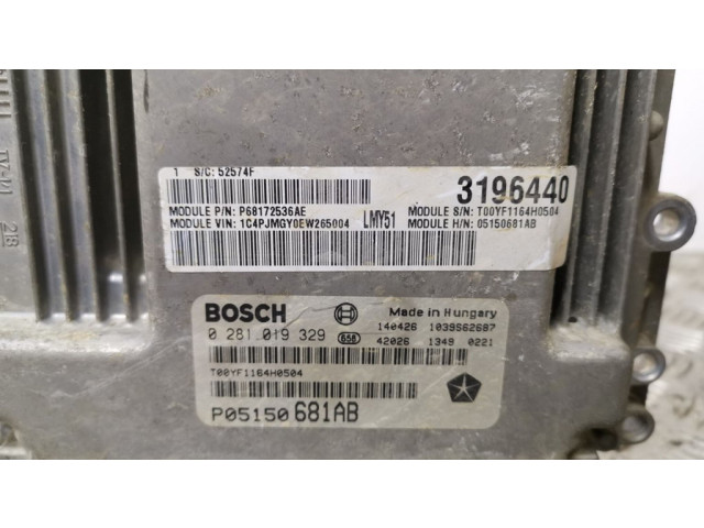 Блок управления двигателя P05150681AB Jeep Cherokee