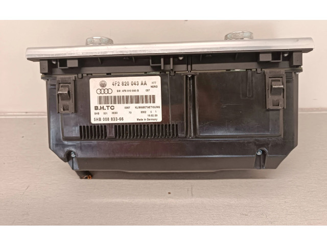 Блок управления климат-контролем 4F2820043AA, 4F0910043B   Audi A6 S6 C6 4F