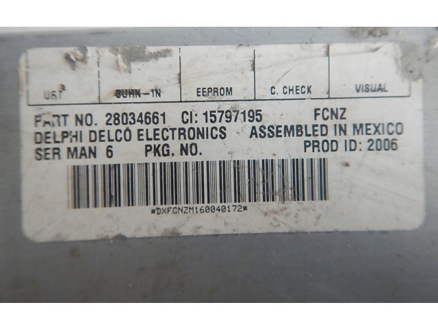 Блок управления 15797195   Chevrolet Tahoe