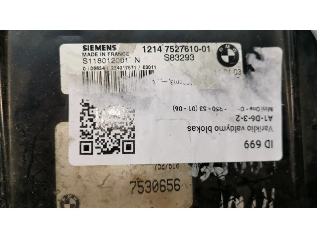 Řídící jednotka 12147527610, 7527610   Mini One - Cooper R50 - 53 2003