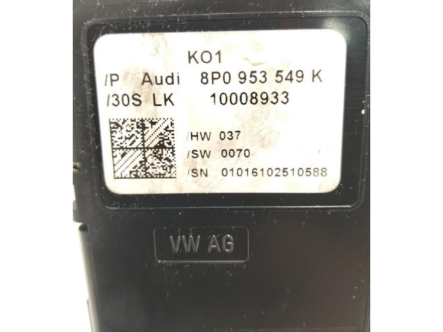 Блок управления двигателя 8P0953549K   Audi A3 S3 A3 Sportback 8P