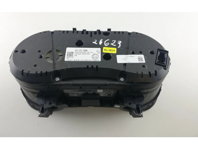 Панель приборов 5E0920752D, KL3631   Skoda Octavia Mk3 (5E)       