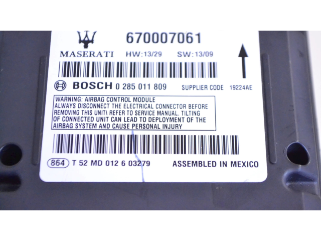 Блок подушек безопасности 670007061   Maserati Ghibli