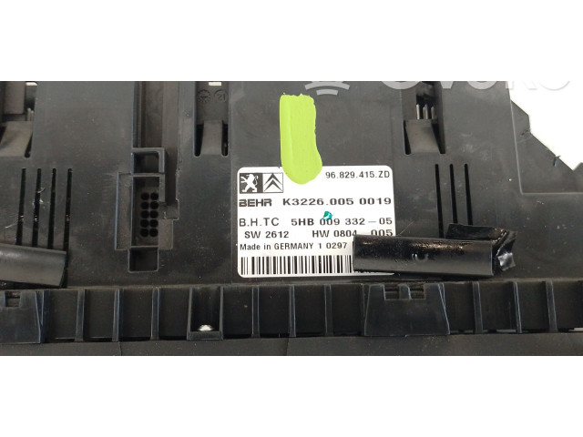 Блок управления климат-контролем 96829415ZD, 96829415ZD Citroen C5