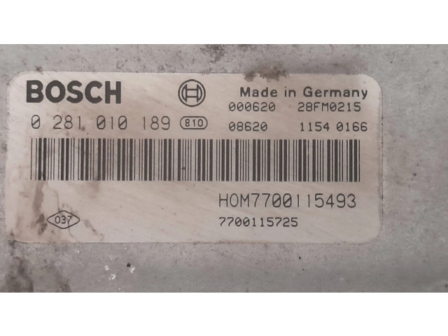 Řídící jednotka 7700115725, 28FM0215 Renault Scenic RX 2000