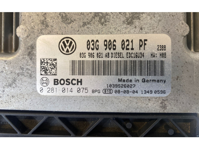 Блок управления двигателя 03G906021PF, 03G906021AB Volkswagen Caddy