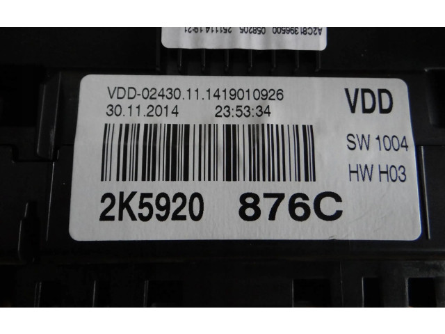 Панель приборов 2K5920876C Volkswagen Caddy