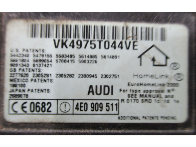 Блок управления 4E0909511   Audi A8 S8 D3 4E