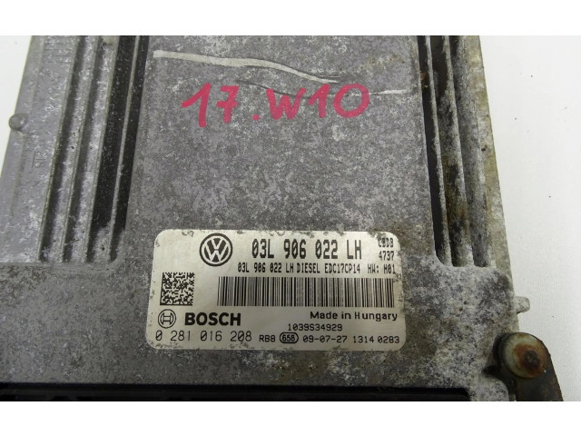 Блок управления двигателем Блок управления 03L906022LH Skoda Yeti (5L)