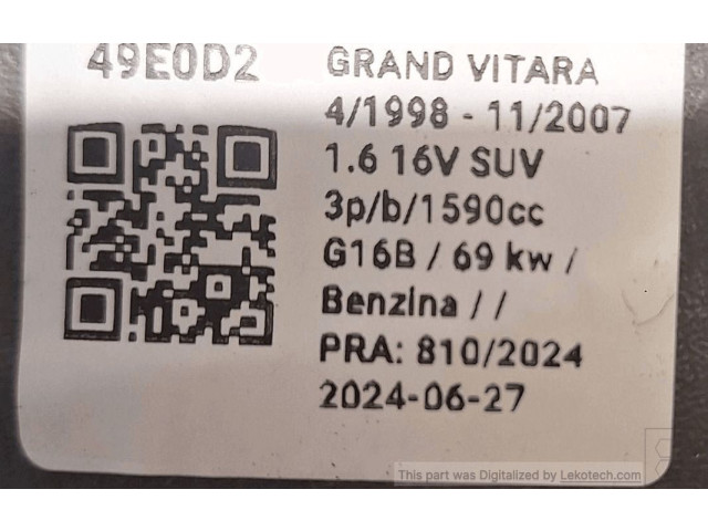 Подушка безопасности водителя 4815065D10T01   Suzuki Grand Vitara I