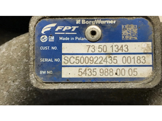 Turbodmychadlo Турбина 73501343, 54359880005   Opel Corsa D 1.3  Z13DTJ