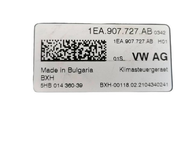 Блок управления климат-контролем 1EA907727AB, 22129050 Volkswagen ID.3
