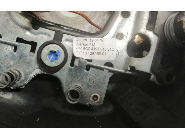 Руль Volkswagen Polo  2002 - 2005 года 6Q0419091L      