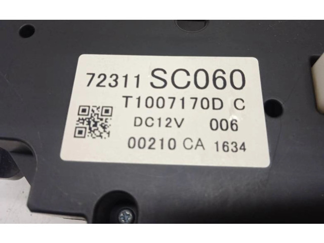 Блок управления климат-контролем 72311SC060   Subaru Forester SH