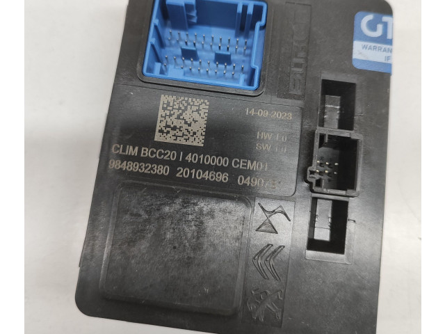 Блок управления климат-контролем 9848932380   Peugeot 2008 II