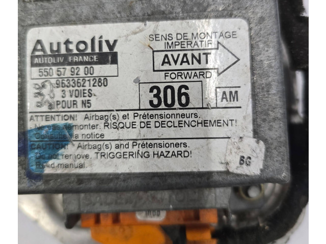 Блок управления надувных подушек 9633621280, 550579200   Peugeot 306