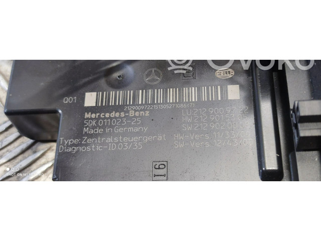   Pojistková skříňka 2129009722   Mercedes-Benz CLS C218 X218 2014