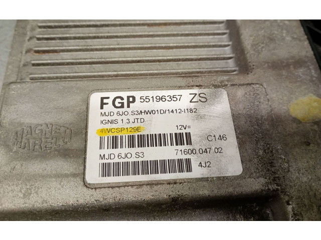 Блок управления двигателя 55196357ZS Suzuki Ignis