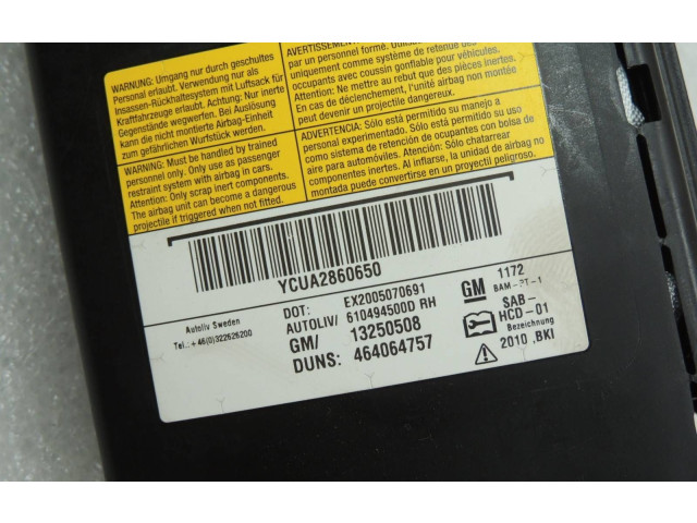 Надувная подушка для сиденья 13437393, 13250508   Opel Meriva B