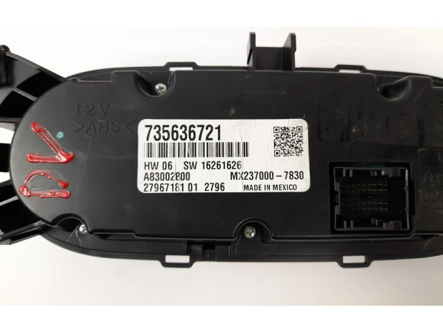 Блок управления кондиционера воздуха / климата/ печки (в салоне) 735636721, A83002800 Fiat 500L