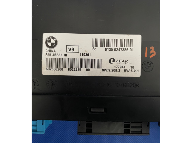 Блок предохранителей 9247386, 532538200   BMW X3 F25    