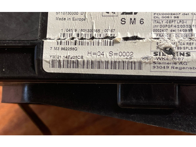 Блок комфорта 7M3962258G   Volkswagen Sharan   