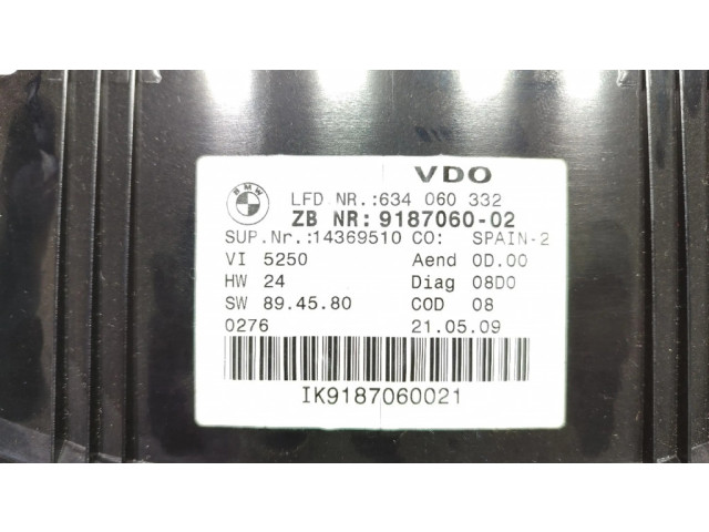 Přístrojová deska BMW 3 E92 E93 2009 9187060-02