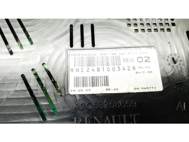 Панель приборов RNI248100342R, 248100342R   Renault Megane III       