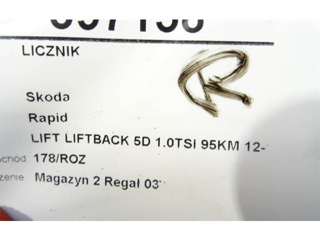 Панель приборов 5JA920700B Skoda Rapid (NH)