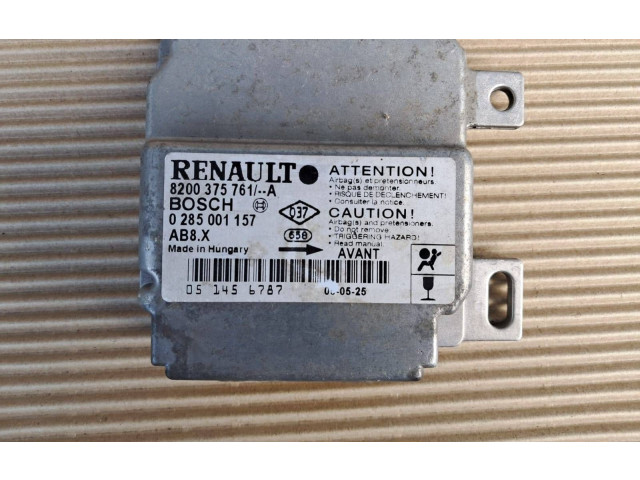 Блок подушек безопасности 8200375761, 0285001157   Renault Clio II