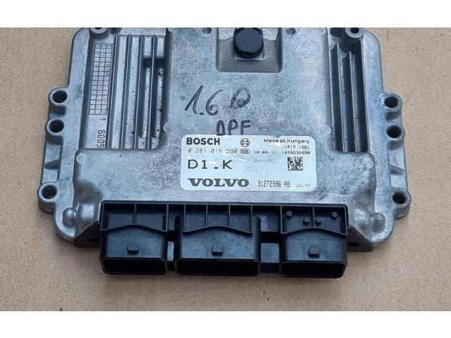 Блок управления двигателя 31272996, 0281016590 Volvo C30