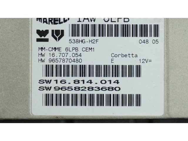 Řídící jednotka 9657870480, 9658283680 Peugeot 307 CC 2003