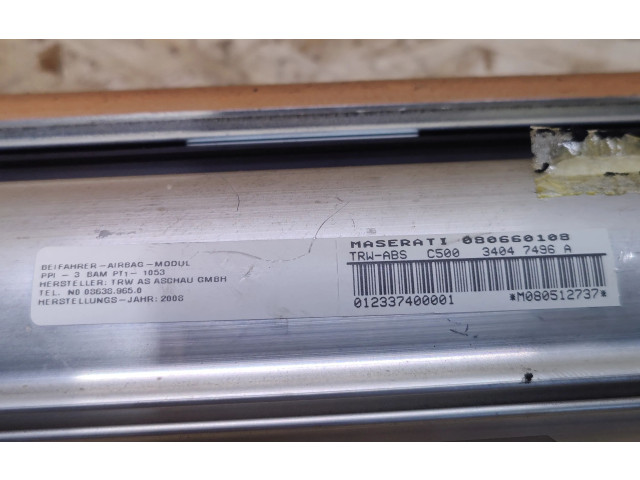 Подушка безопасности пассажира 080660108, 34047496   Maserati GranTurismo