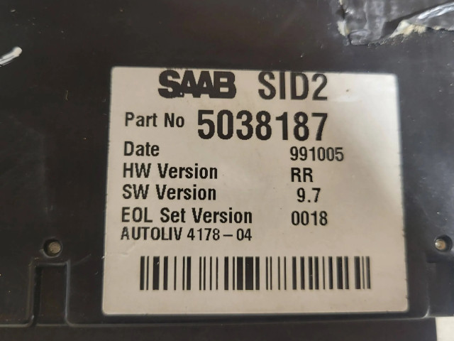 Дисплей 5038187, 991005 Saab 9-5