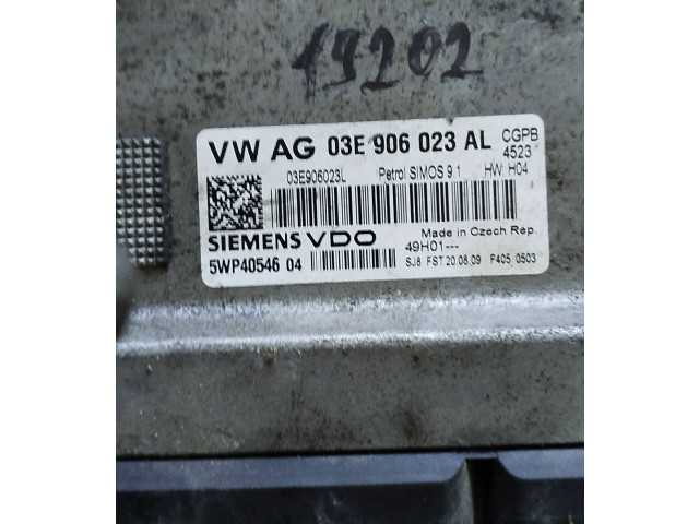 Блок управления двигателя 03E906023AL, 5WP4054604 Skoda Fabia Mk3 (NJ)