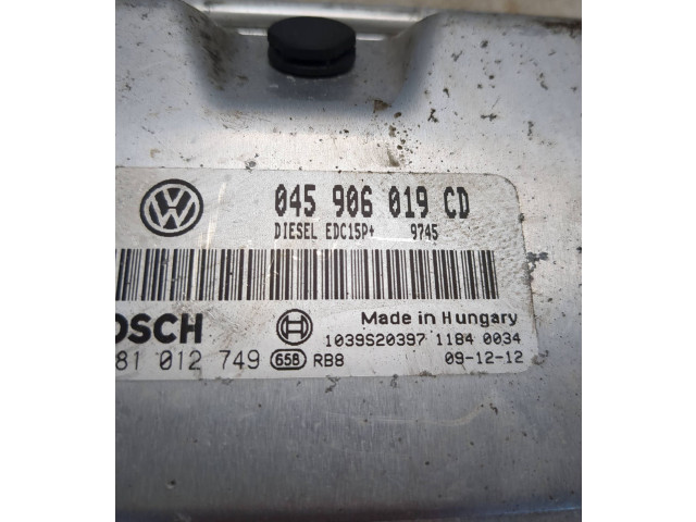 Блок управления двигателя 045906019CD, 1039S20397 Skoda Fabia Mk2 (5J)