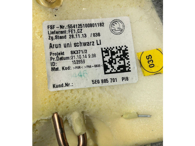 Подушка безопасности в сиденье 5E0885701, 34042 Skoda Octavia Mk3 (5E)