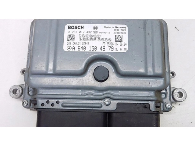 Блок управления двигателя A6401504979, 0281012432 Mercedes-Benz A W169