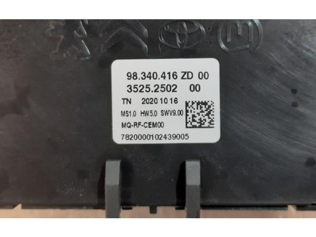 Блок управления климат-контролем 9834041600 Opel Combo E