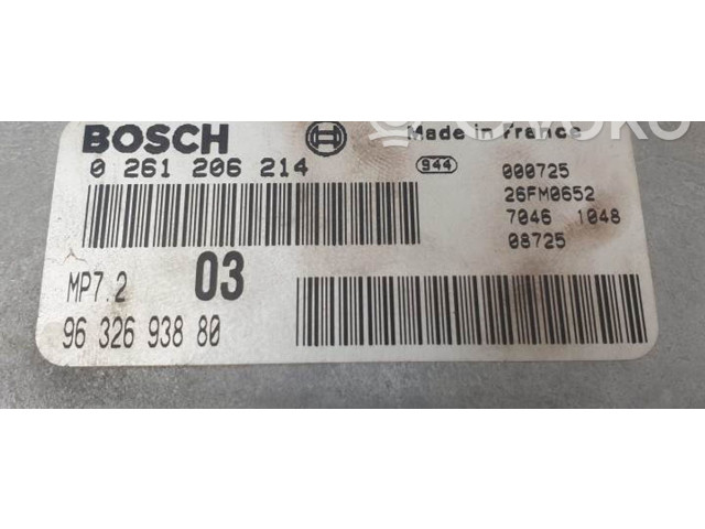 Блок управления двигателя 0261206214   Peugeot 306