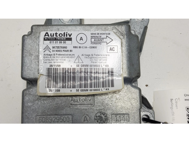 Блок подушек безопасности 611019900, 9673576980   Citroen Berlingo