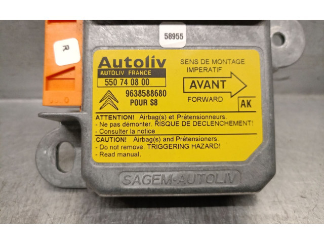 Блок подушек безопасности 9638588680, 550740800AUTOLIV   Citroen Saxo