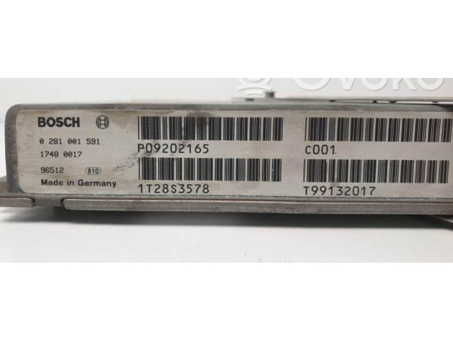 Блок управления двигателя 0281001591   Volvo V70