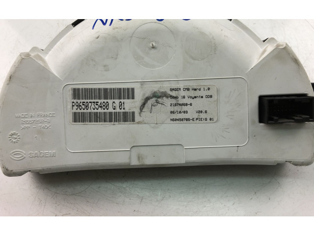 Панель приборов P9650735480G Citroen C2