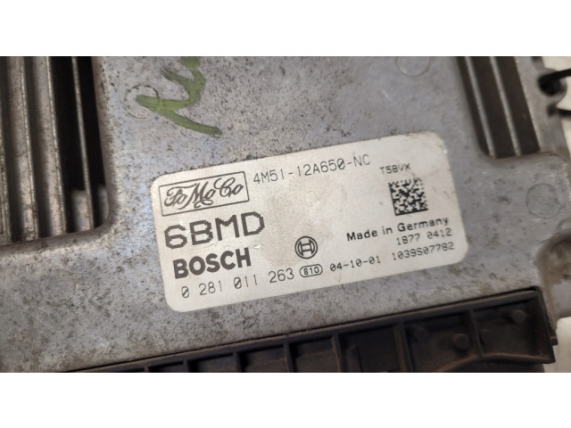 Řídící jednotka 4M5112A650NC, 0281011263 Ford Focus C-MAX 2005