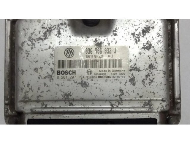 Блок управления двигателя 0261207194, 036906032J Skoda Octavia Mk1 (1U)