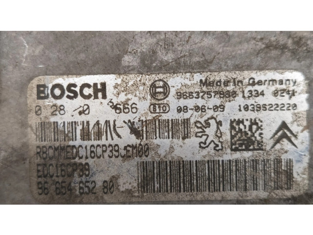 Комплект блоков управления 9665465280, 8637A824 Citroen C-Crosser