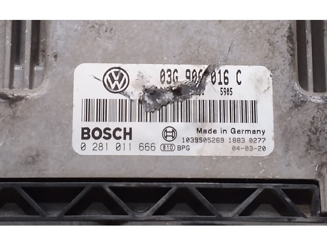 Řídící jednotka 03G906016C, 0281011666 Volkswagen Caddy 2004