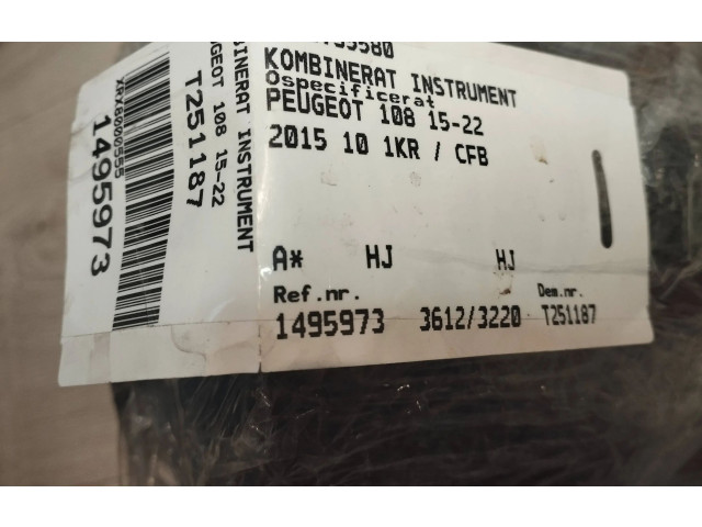 Панель приборов B000795580, 1495973   Peugeot 108       